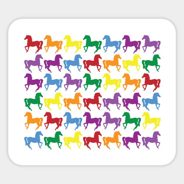 COLORFUL HORSES Pop Art Sticker by BruceALMIGHTY Baker